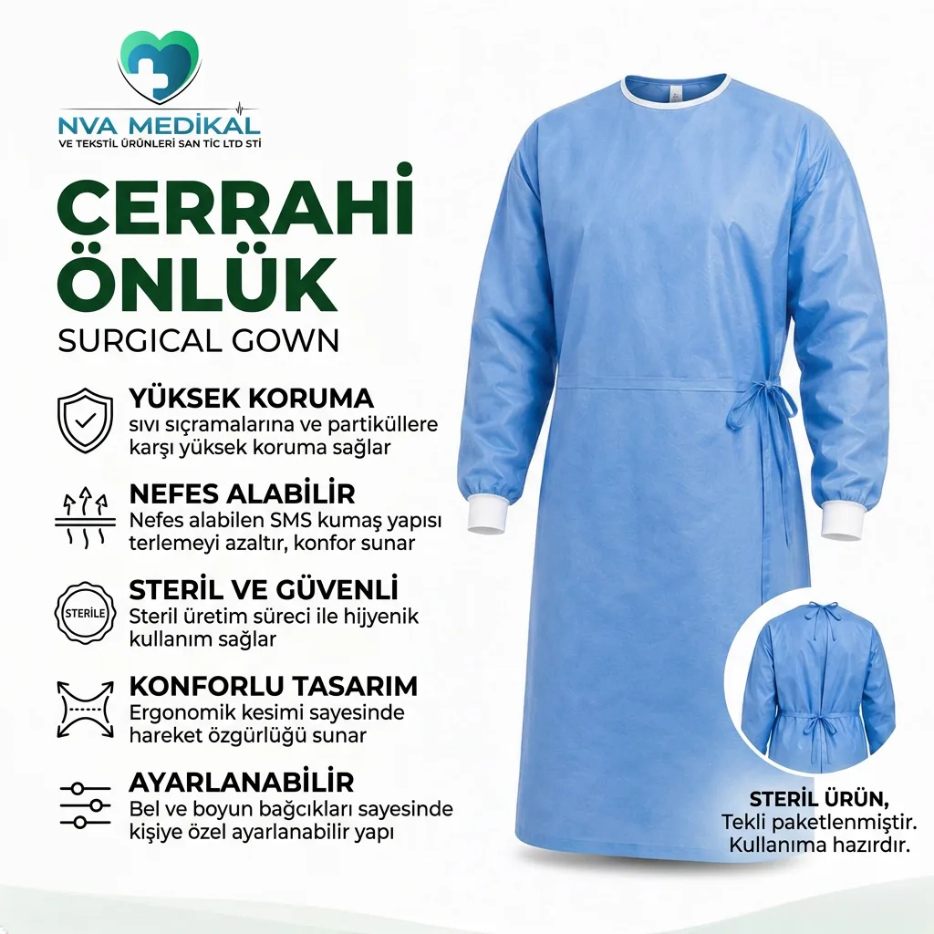 Nefes Alabilir Cerrahi Önlük 3